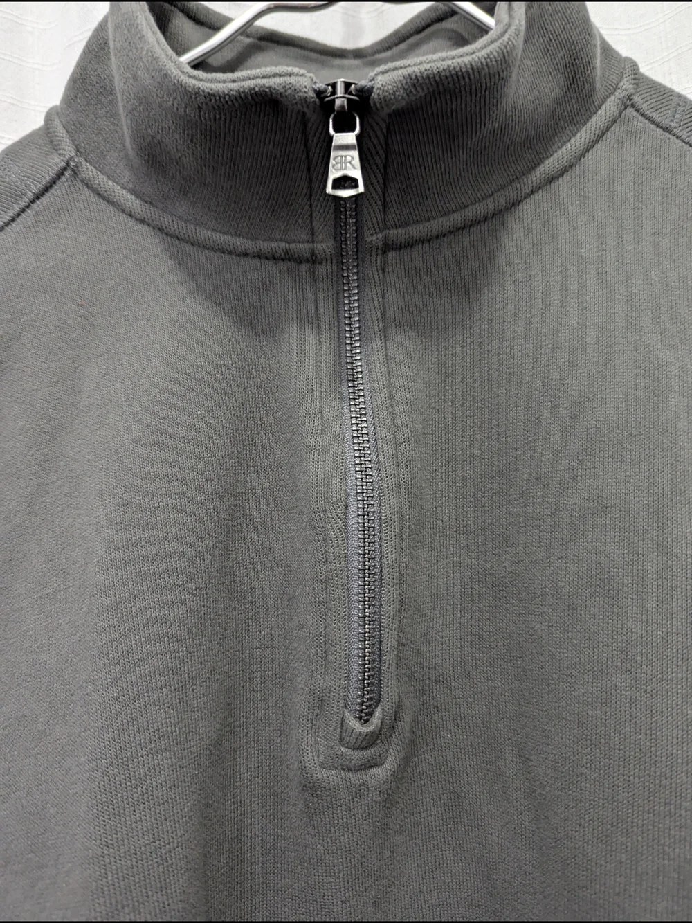 Banana Republic Men's Charcoal Gray Quarter-Zip Pullover